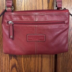 Tignanello Burgundy Crossbody Bag